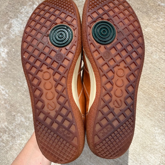 ECCO CHASE TIE BROWN LEATHER SNEAKERS LACED WALKING SHOES WOMEN SZ 8/8.5 EU 39 - Picture 10 of 10